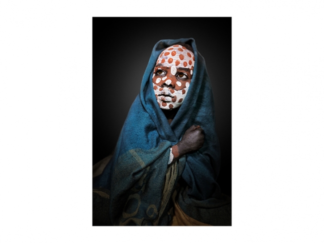Olga Michi. Portrait of a boy. Surma ethnic group. Ethiopia. 2017.