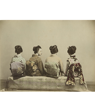 Старинная японская фотография и гравюра