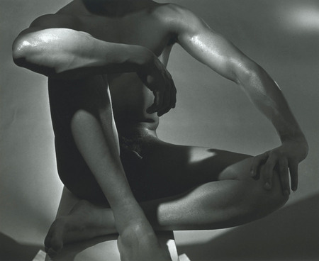 Horst P. Horst.
Male Nude (legs crossed). 
1952. 
Courtesy H.P. Horst Estate, Volker Diehl Gallery, Berlin