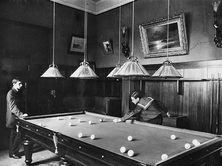Unknown author.
Billiard Room in Solovieva’s Apartment. St.-Petersburg. 
1900. 
Collection of the gallery “Tondo”